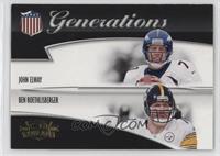 John Elway, Ben Roethlisberger [EX to NM]