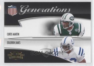 2006 Donruss Threads - Generations #G-8 - Curtis Martin, Edgerrin James