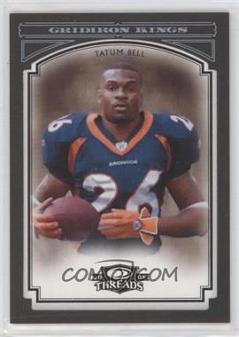 2006 Donruss Threads - Pro Gridiron Kings - Black Framed #PGK-53 - Tatum Bell /10