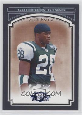 2006 Donruss Threads - Pro Gridiron Kings - Blue Framed #PGK-11 - Curtis Martin /50