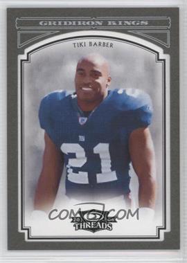 2006 Donruss Threads - Pro Gridiron Kings - Green Framed #PGK-54 - Tiki Barber /25