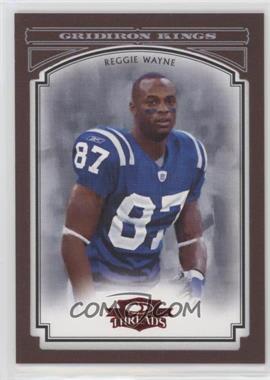 2006 Donruss Threads - Pro Gridiron Kings - Red Framed #PGK-41 - Reggie Wayne /100