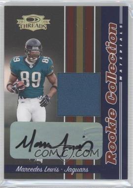 2006 Donruss Threads - Rookie Collection Materials - Signatures #RCM-6 - Marcedes Lewis /25