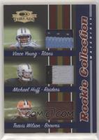 Travis Wilson, Vince Young, Michael Huff #/25