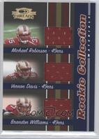 Brandon Williams, Vernon Davis, Michael Robinson #/500