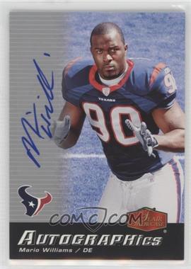 2006 Flair Showcase - Autographics #AU-MW - Mario Williams [Noted]