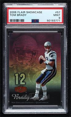 2006 Flair Showcase - [Base] #57 - Tom Brady [PSA 9 MINT]