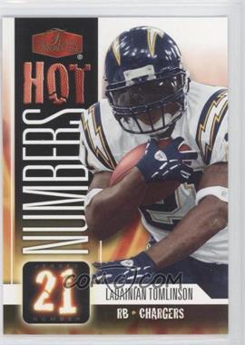 2006 Flair Showcase - Hot Numbers #HN14 - LaDainian Tomlinson