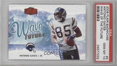 2006 Flair Showcase - Wave of the Future #WOTF2 - Antonio Gates [PSA 10 GEM MT]