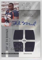 HP Auto Rookie Materials - Brandon Marshall #/999