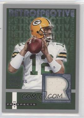 2006 Fleer Hot Prospects - Retrospective - Jerseys #RE-AR - Aaron Rodgers