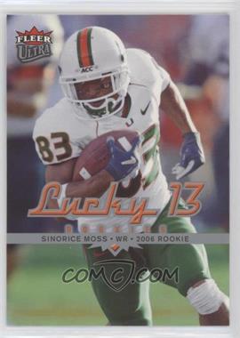 2006 Fleer Ultra - [Base] - Target Rookies #213 - Lucky 13 - Sinorice Moss