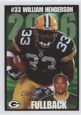 2006 Green Bay Packers Police - [Base] #9 - William Henderson