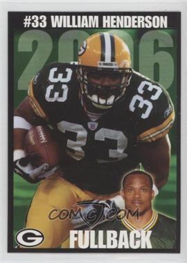 2006 Green Bay Packers Police - [Base] #9 - William Henderson