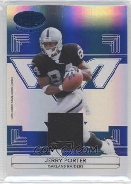 2006 Leaf Certified Materials - [Base] - Mirror Blue Materials #104 - Jerry Porter /50