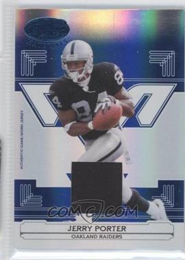 2006 Leaf Certified Materials - [Base] - Mirror Blue Materials #104 - Jerry Porter /50