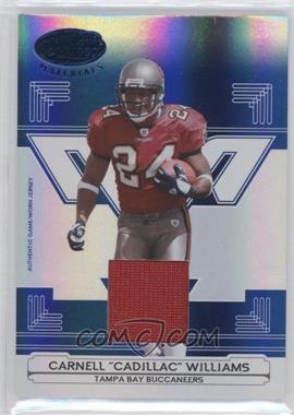 2006 Leaf Certified Materials - [Base] - Mirror Blue Materials #137 - Carnell "Cadillac" Williams /50