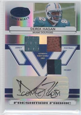 2006 Leaf Certified Materials - [Base] - Mirror Blue Materials #215 - Freshman Fabric - Derek Hagan /50