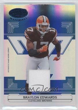 2006 Leaf Certified Materials - [Base] - Mirror Blue Materials #36 - Braylon Edwards /50