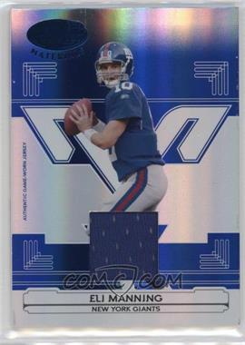 2006 Leaf Certified Materials - [Base] - Mirror Blue Materials #95 - Eli Manning /50 [EX to NM]