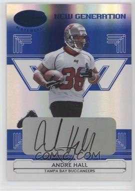 2006 Leaf Certified Materials - [Base] - Mirror Blue Signatures #170 - New Generation - Andre Hall /100