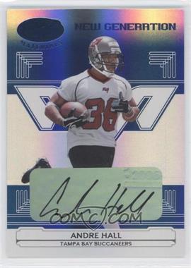 2006 Leaf Certified Materials - [Base] - Mirror Blue Signatures #170 - New Generation - Andre Hall /100