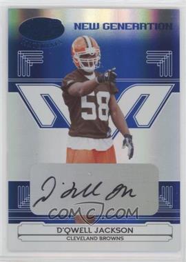 2006 Leaf Certified Materials - [Base] - Mirror Blue Signatures #185 - New Generation - D'Qwell Jackson /100 [Good to VG‑EX]