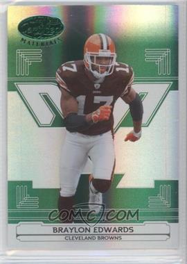 2006 Leaf Certified Materials - [Base] - Mirror Emerald #36 - Braylon Edwards /5