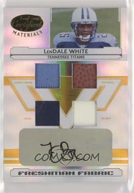 2006 Leaf Certified Materials - [Base] - Mirror Gold Materials #209 - Freshman Fabric - LenDale White /25