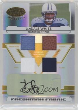 2006 Leaf Certified Materials - [Base] - Mirror Gold Materials #209 - Freshman Fabric - LenDale White /25