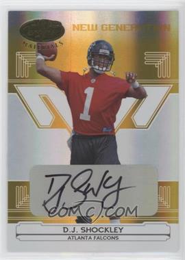 2006 Leaf Certified Materials - [Base] - Mirror Gold Signatures #158 - New Generation - D.J. Shockley /25