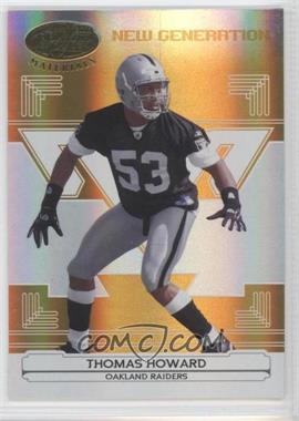 2006 Leaf Certified Materials - [Base] - Mirror Gold #191 - New Generation - Thomas Howard /25