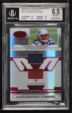 2006 Leaf Certified Materials - [Base] - Mirror Red Materials #202 - Freshman Fabric - Laurence Maroney /150 [BGS 8.5 NM‑MT+]