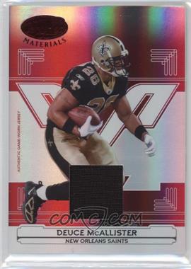 2006 Leaf Certified Materials - [Base] - Mirror Red Materials #90 - Deuce McAllister /150