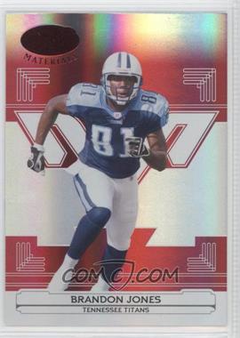 2006 Leaf Certified Materials - [Base] - Mirror Red #141 - Brandon Jones /100