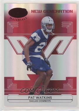 2006 Leaf Certified Materials - [Base] - Mirror Red #198 - New Generation - Pat Watkins /100