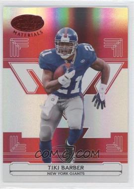 2006 Leaf Certified Materials - [Base] - Mirror Red #99 - Tiki Barber /100