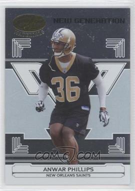 2006 Leaf Certified Materials - [Base] #162 - New Generation - Anwar Phillips /1000