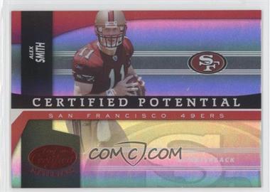 2006 Leaf Certified Materials - Certified Potential - Red #CP-1 - Alex Smith /250