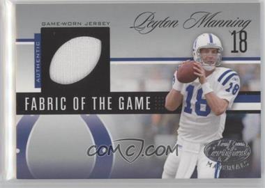 2006 Leaf Certified Materials - Fabric of the Game - Football Die-Cut #FOTG-120 - Peyton Manning /75