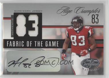 2006 Leaf Certified Materials - Fabric of the Game - Jersey Number Signatures #FOTG-62 - Alge Crumpler /83
