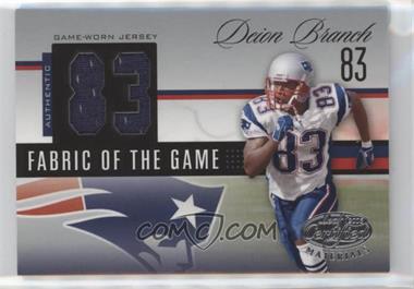2006 Leaf Certified Materials - Fabric of the Game - Jersey Number #FOTG-69 - Deion Branch /83