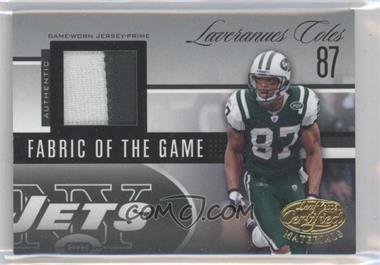 2006 Leaf Certified Materials - Fabric of the Game - Prime #FOTG-111 - Laveranues Coles /25