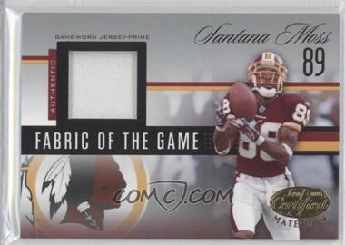 2006 Leaf Certified Materials - Fabric of the Game - Prime #FOTG-135 - Santana Moss /25