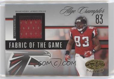 2006 Leaf Certified Materials - Fabric of the Game - Prime #FOTG-62 - Alge Crumpler /25