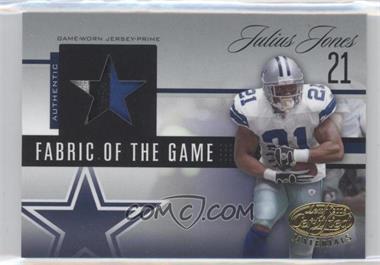 2006 Leaf Certified Materials - Fabric of the Game - Team Logo #FOTG-104 - Julius Jones /25