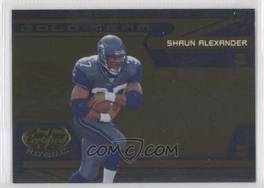 2006 Leaf Certified Materials - Gold Team #GT-8 - Shaun Alexander /500