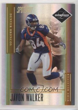 2006 Leaf Limited - [Base] - Gold Spotlight #15 - Javon Walker /10