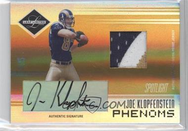 2006 Leaf Limited - [Base] - Gold Spotlight #269 - Phenoms - Joe Klopfenstein /10