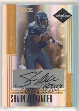 2006 Leaf Limited - [Base] - Monikers Gold #104 - Shaun Alexander /37